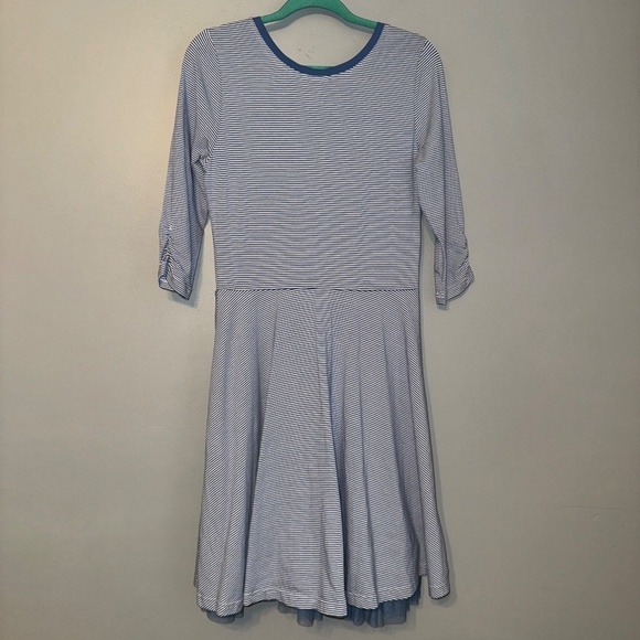 NWT Matilda Jane Between the Lines Dress Blue Stripe Size Medium - Picture 8 of 9